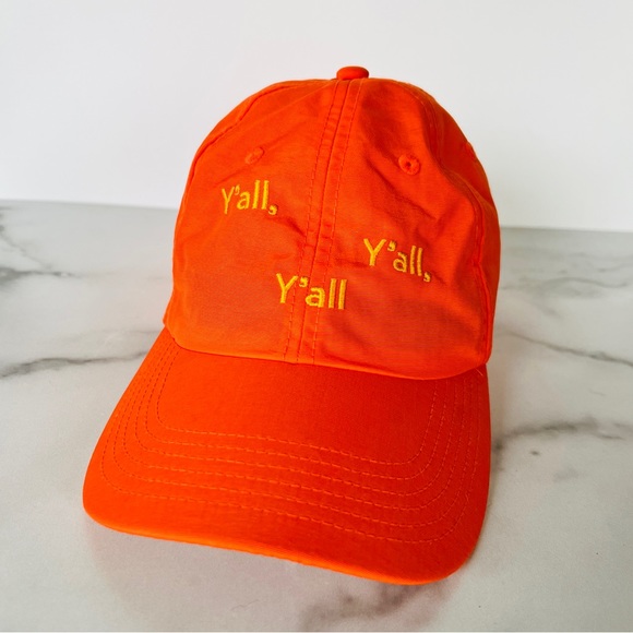 Outdoor Voices Accessories Rare Outdoor Voices Yall Hat Orange Poshmark